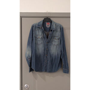 Women's French Connection Blue Denim Lightweight Shirt  M